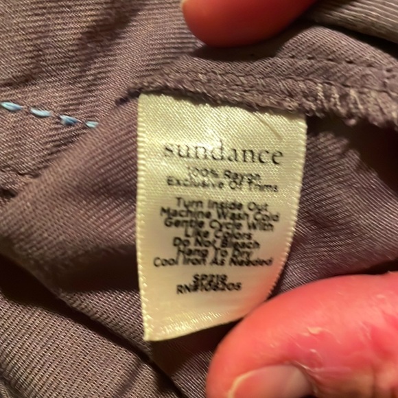 Sundance rayon tie belt pants - Picture 3 of 3